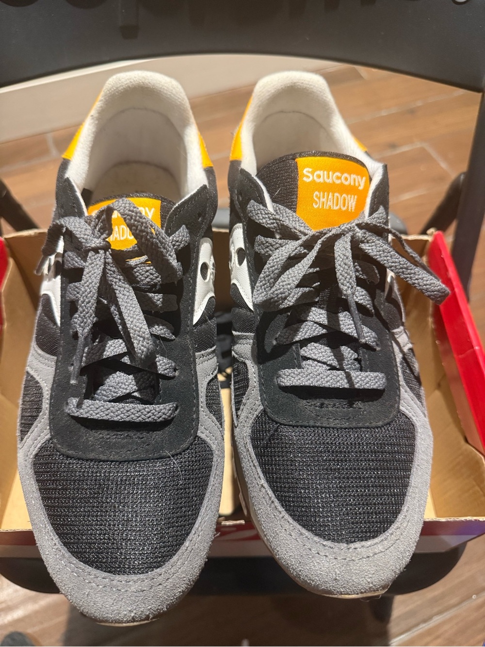Saucony Shadow Original "Dark Grey Yellow"